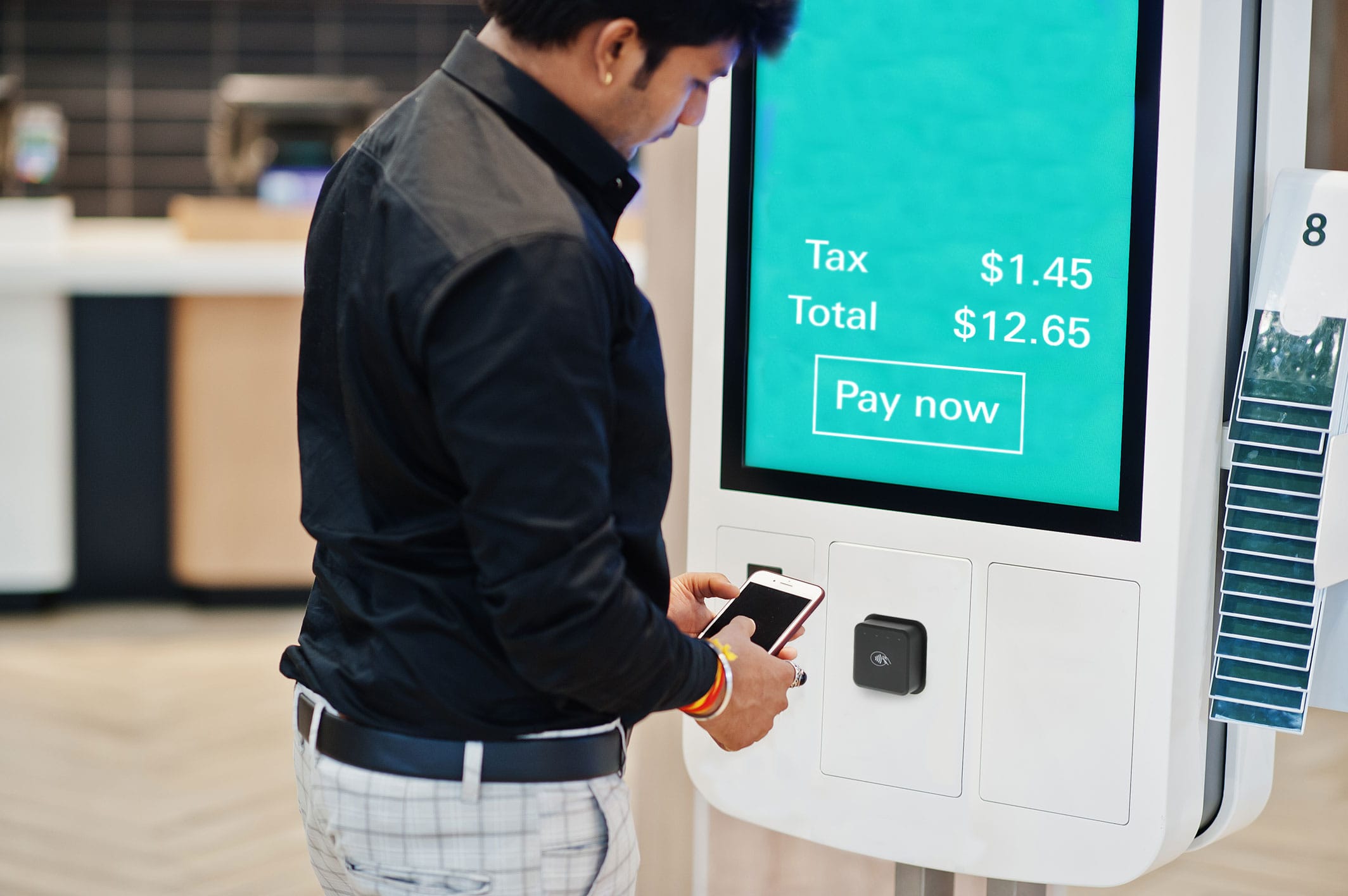 Use DynaWave to accept contactless payments in kiosks