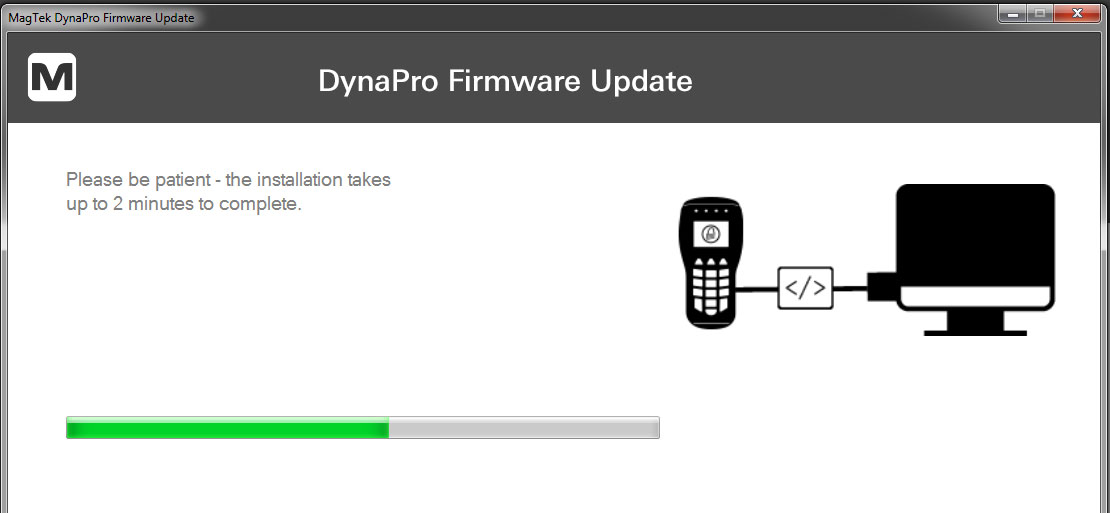 Wait until firmware completes update.
