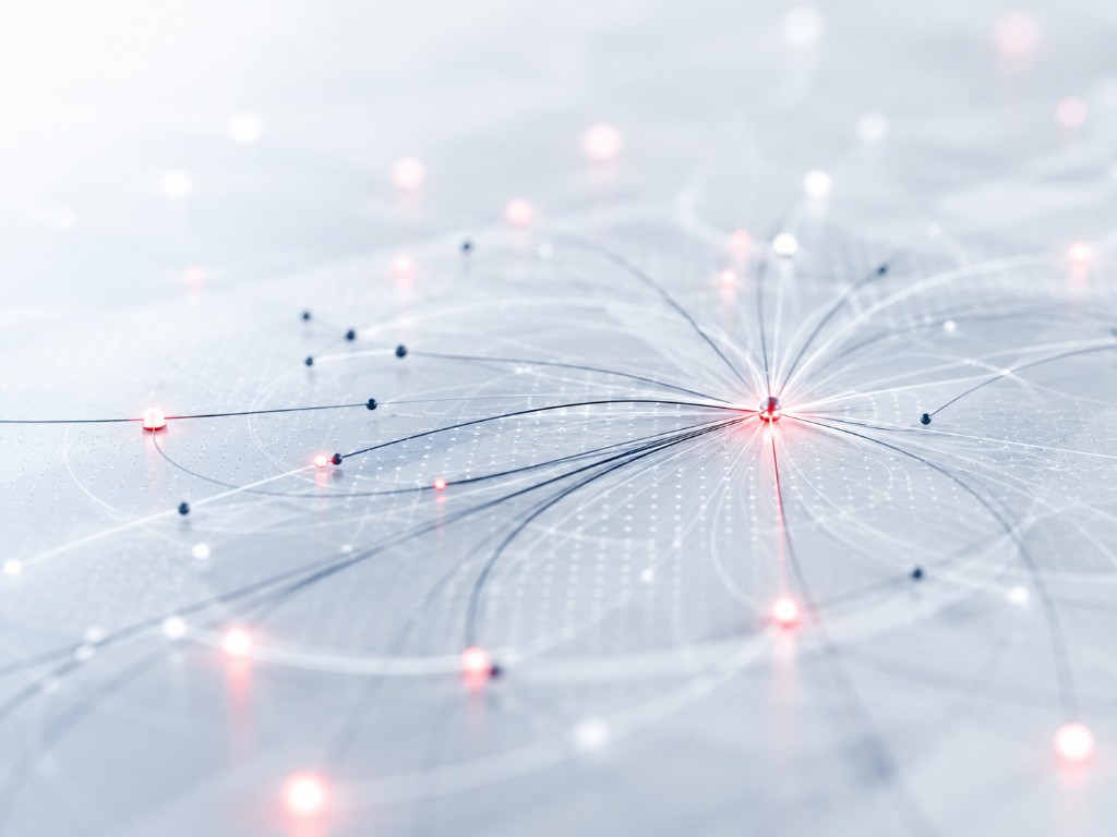 Abstract visualization of channel partner network reach and distribution