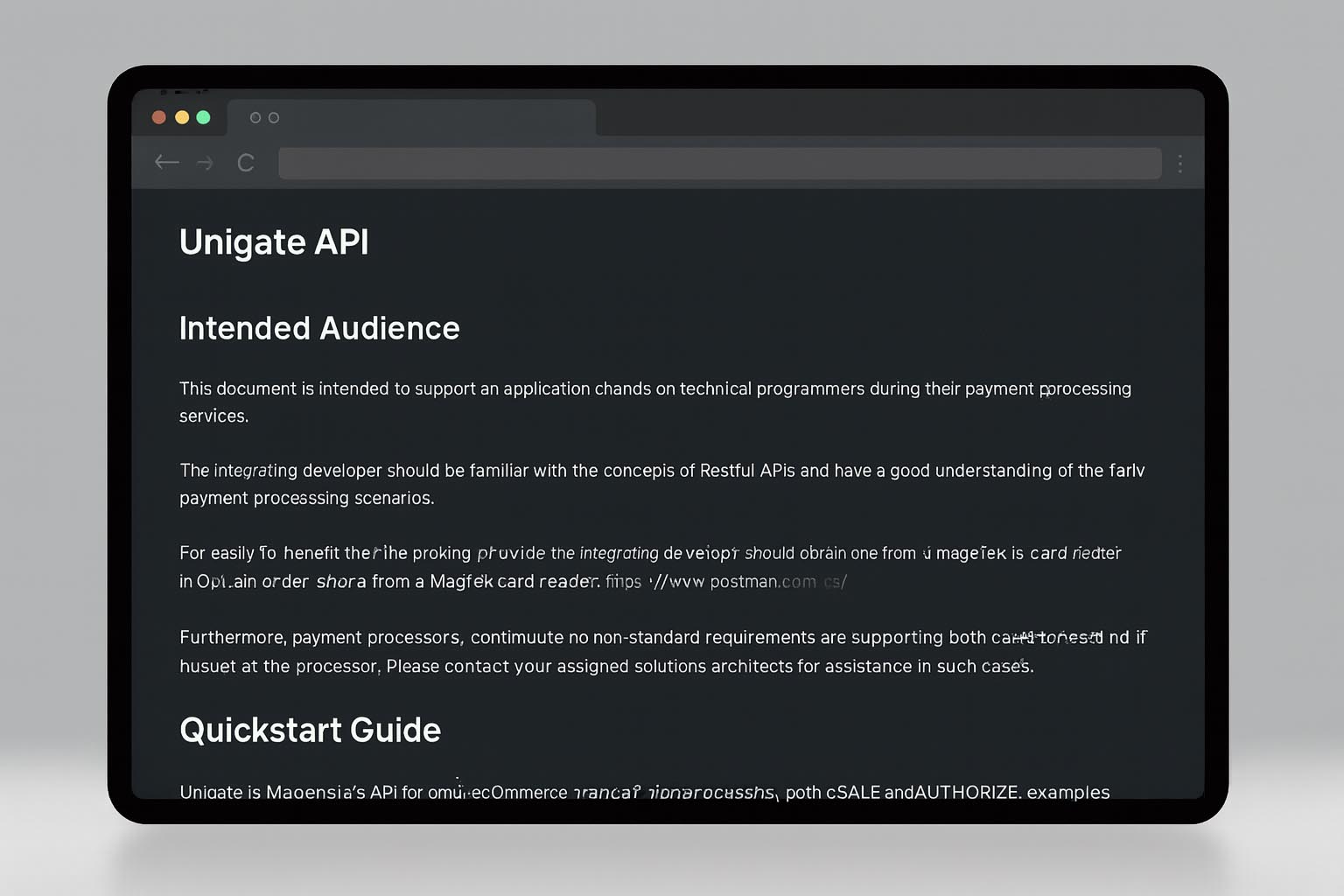 Clear Documentation