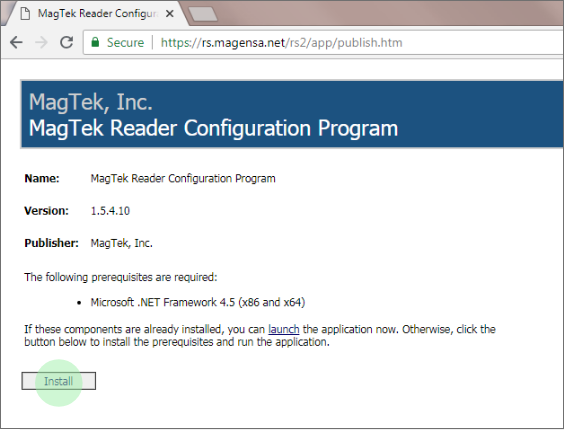 MagTek Reader Configuration Program