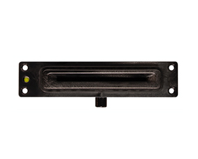 mDynamo with Outdoor Bezel is an IP34 rated EMV chip card module that is designed for integration into indoor and outdoor, unattended kiosks. mDynamo Outdoor Bezel front angle shot
