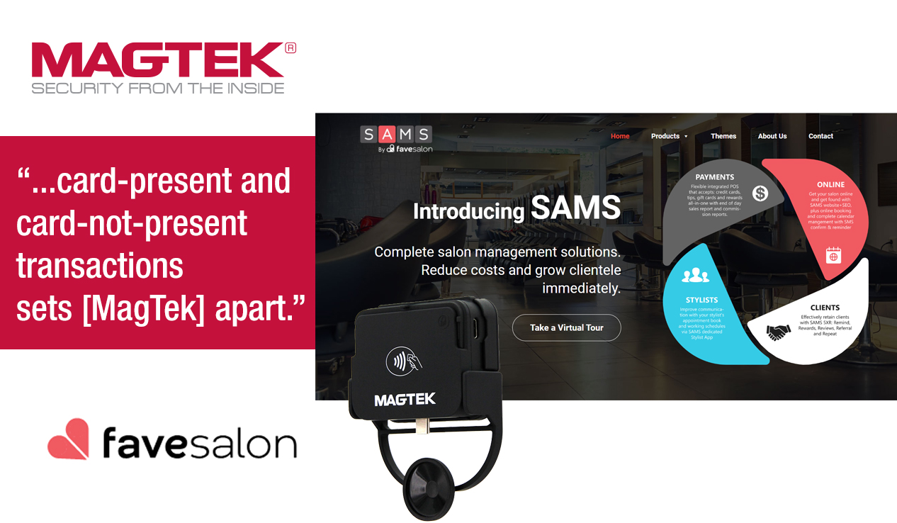 FaveSalon Adds MagTek iDynamo