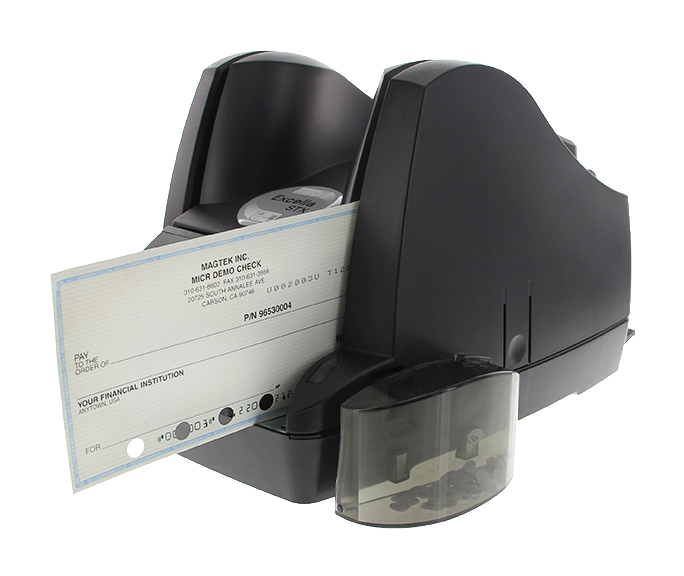 Excella STX - Single pass front and back check scanner with 